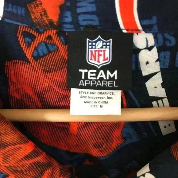 NFL CHICAGO BEARS Men Button Medium Shirts Rare - Picture 4 of 8